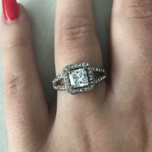 Sterling silver CZ ring